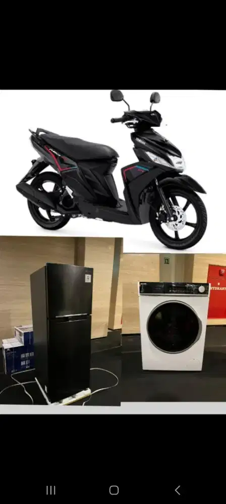 Motor Mio M3 Baru , Kulkas Samsung 2 pintu, Mesin Cuci Sharp