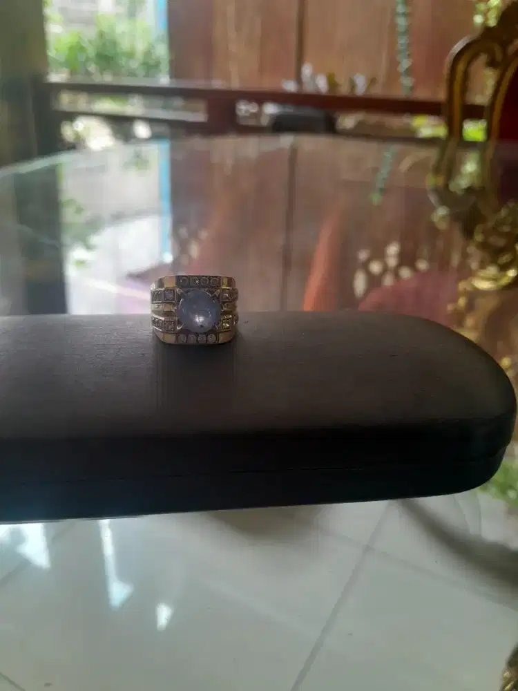 Jual cincin pria emas microseting hand made