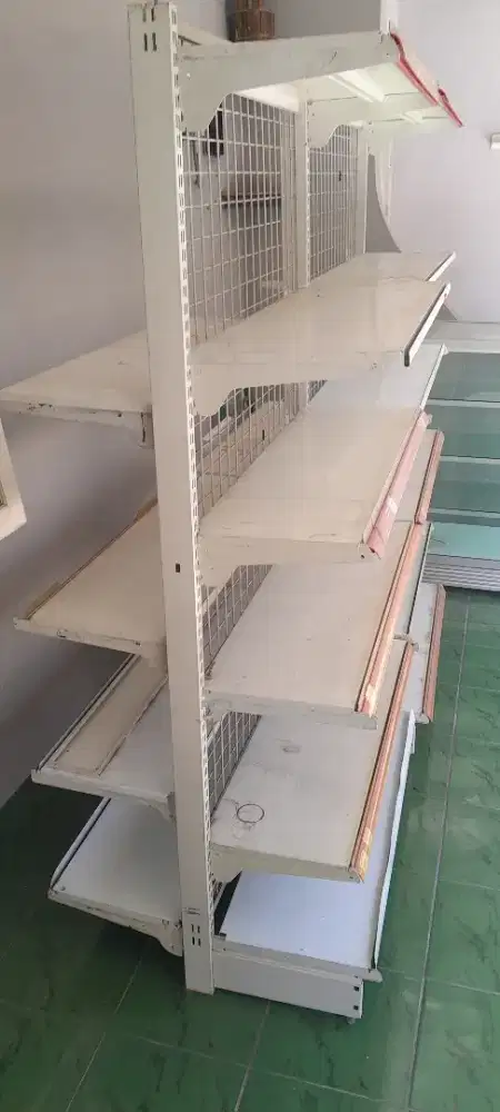 Rak 2 sisi, etalase, rak 1 sisi