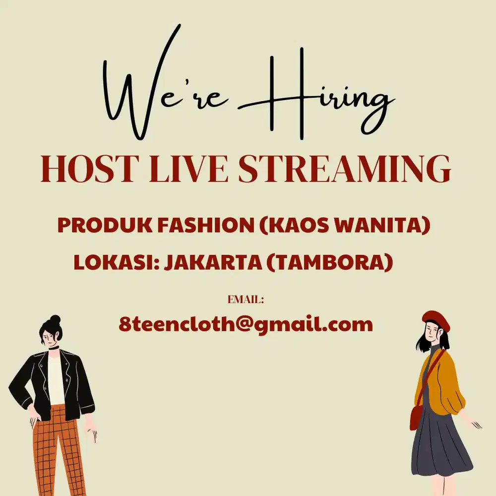 LOKER HOST LIVESTREAMING TIKTOKSHOP