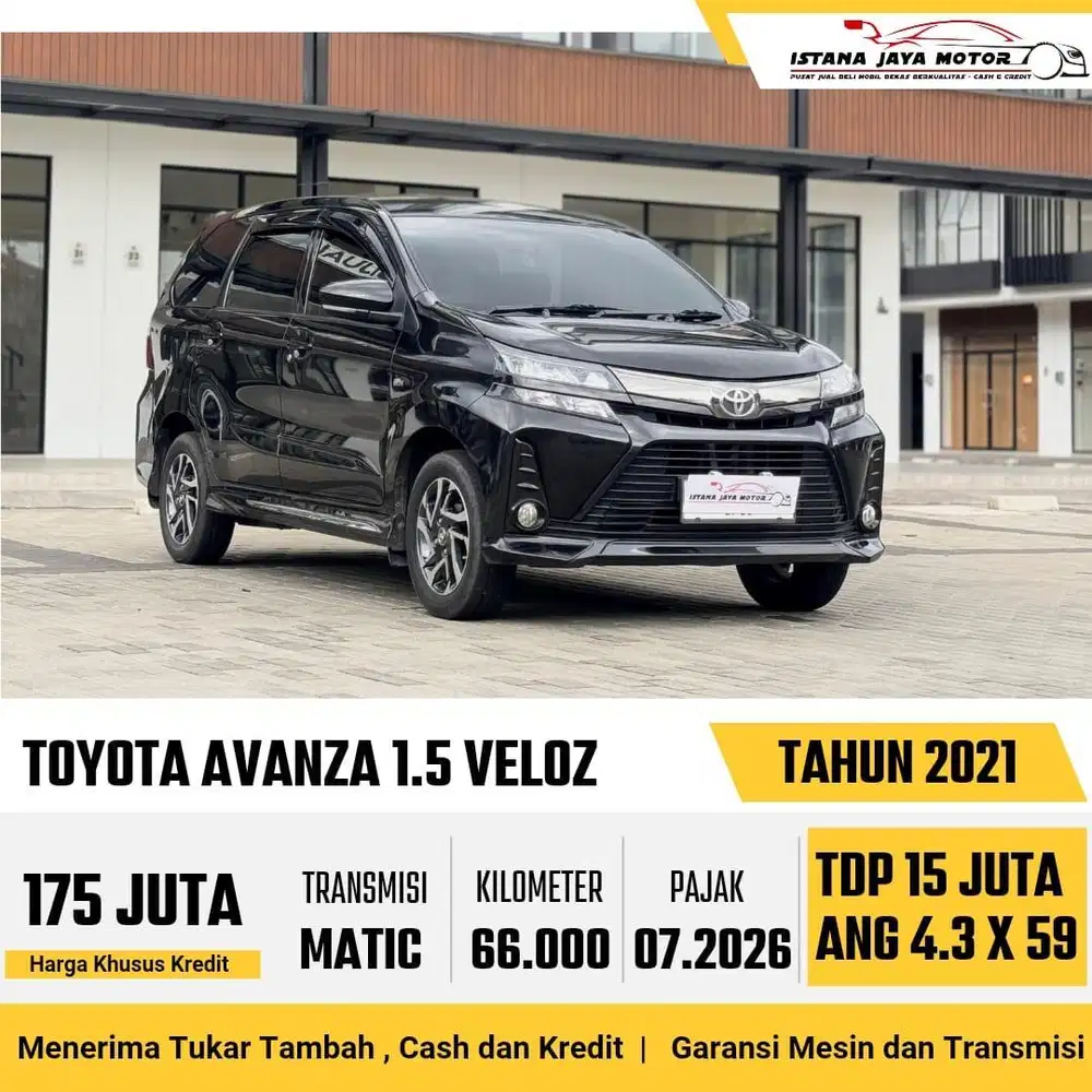 LOW KM Toyota Avanza Veloz 1.5 AT 2021 Hitam