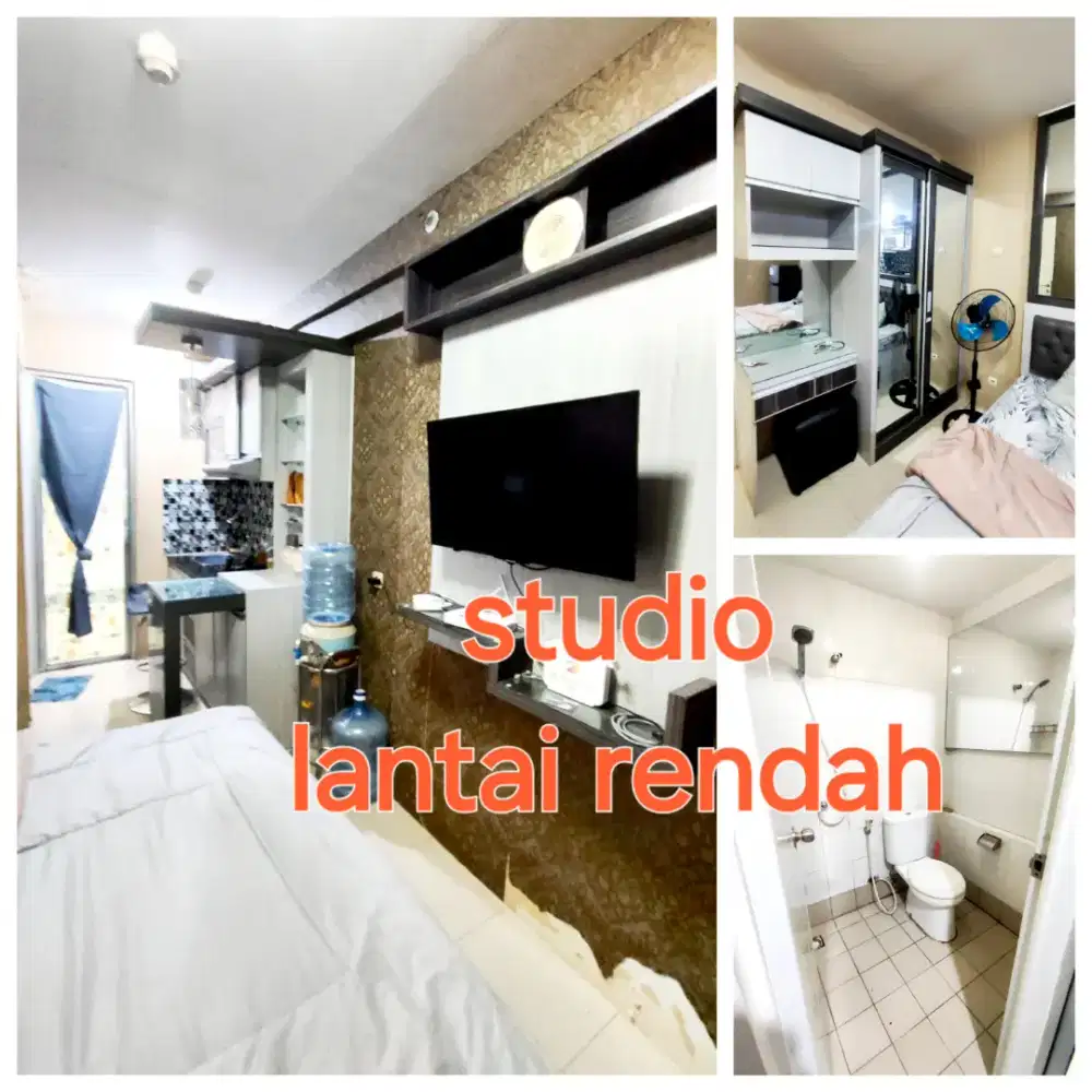 Readdy kembali stock studio lantai rendah apartemen Bassura cty