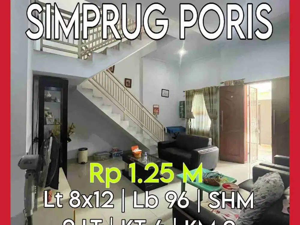 Wilson Rumah murah siap huni uk 8x12 di simprug poris