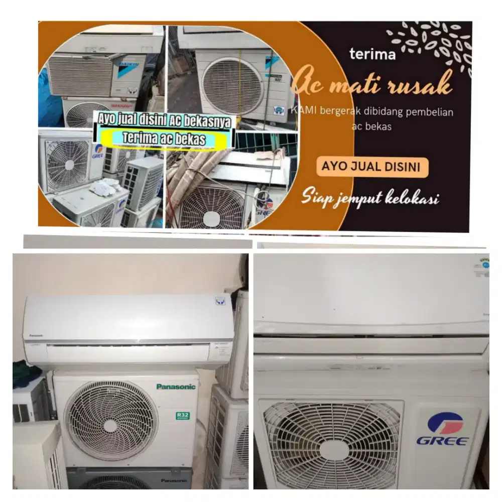 Terima ac bekas rusak