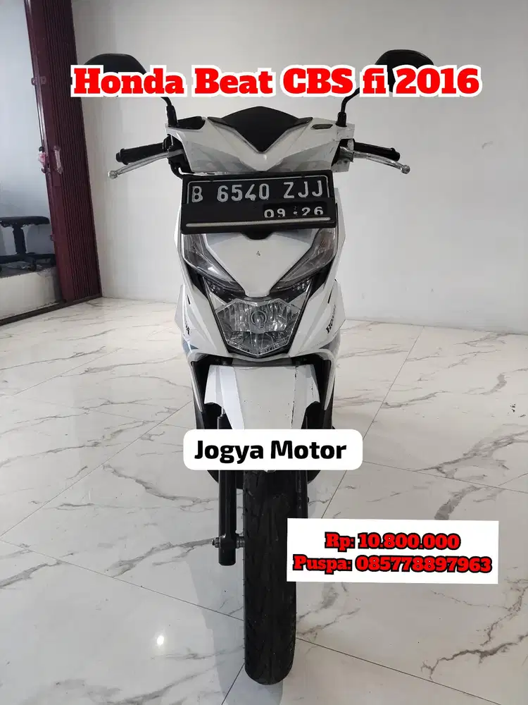 (B) Honda beat CBS fi tahun 2016 cash credit