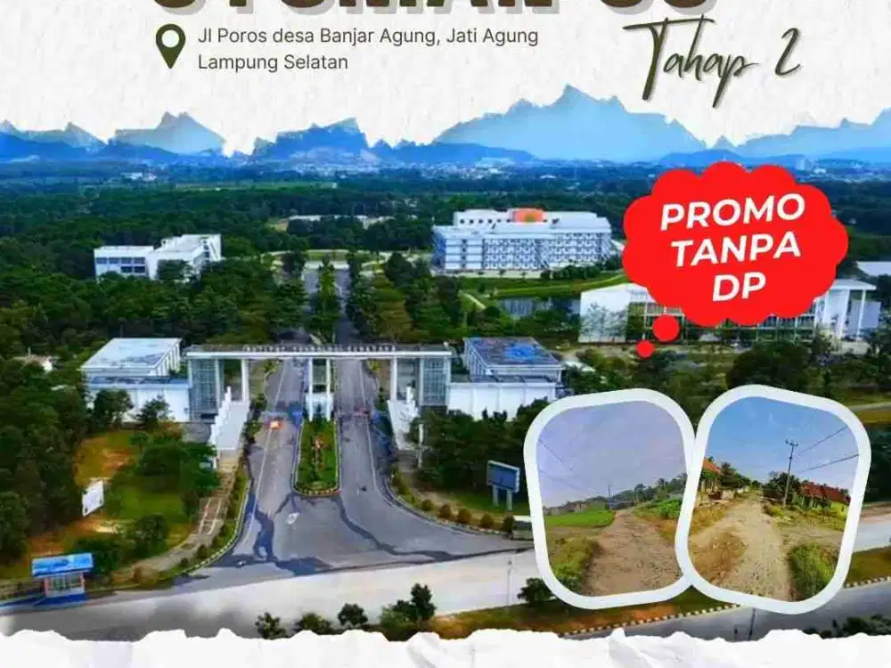 KAVLING DEKAT KE KAMPUS ITERA SEBELAH PERUM POLDA BANJAR AGUNG