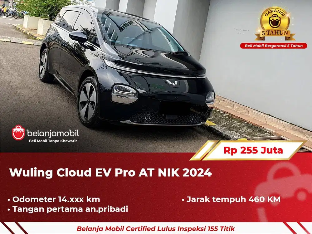 [ GARANSI 5TH ] Wuling Cloud EV Pro AT Starry Black 2024/2025