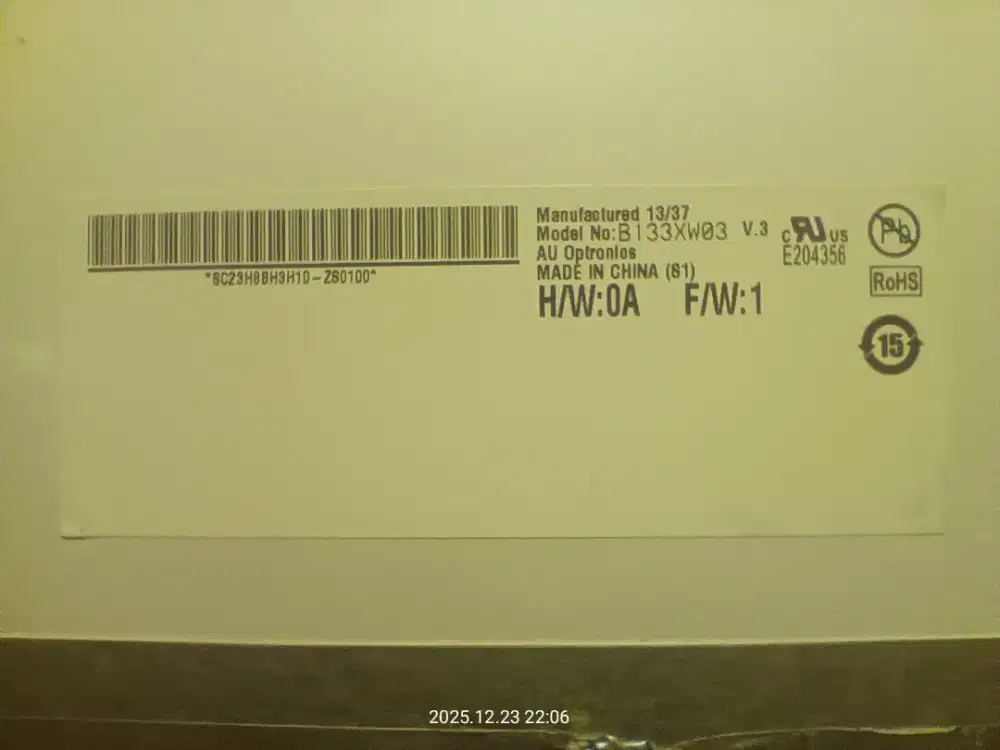 LCD LED laptop 13,3 inch 40pin slim