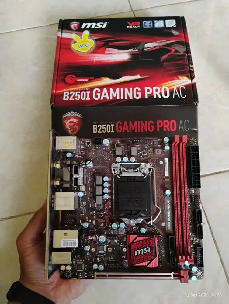 MSI B250i GAMING PRO AC Socket intel LGA1151 Gen6/7