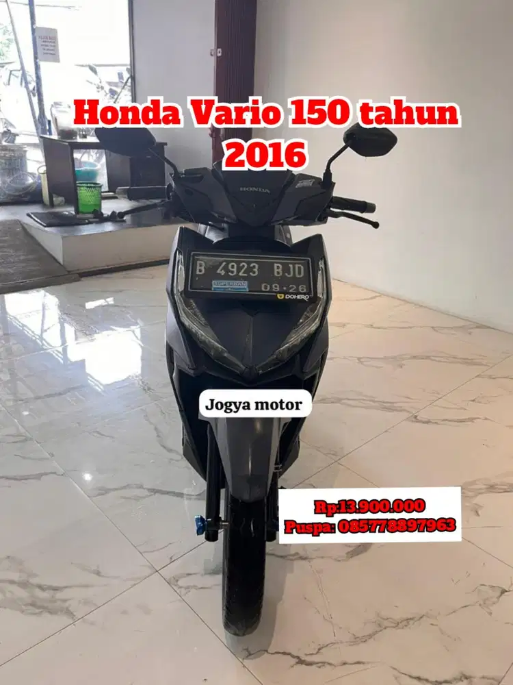 (B) honda vario 150 tahun 2016