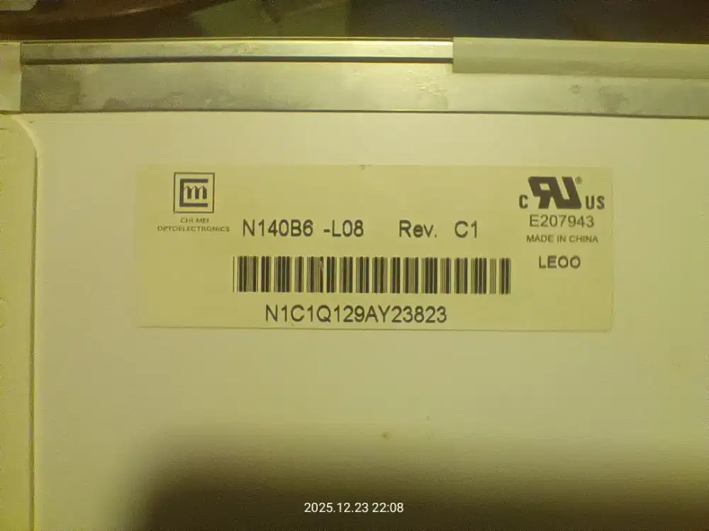 LCD LED laptop 14 inch 40pin tebal