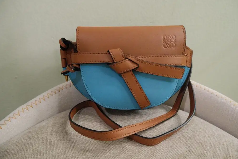 Preloved Loewe Mini Gate Dual bag in soft calfskin