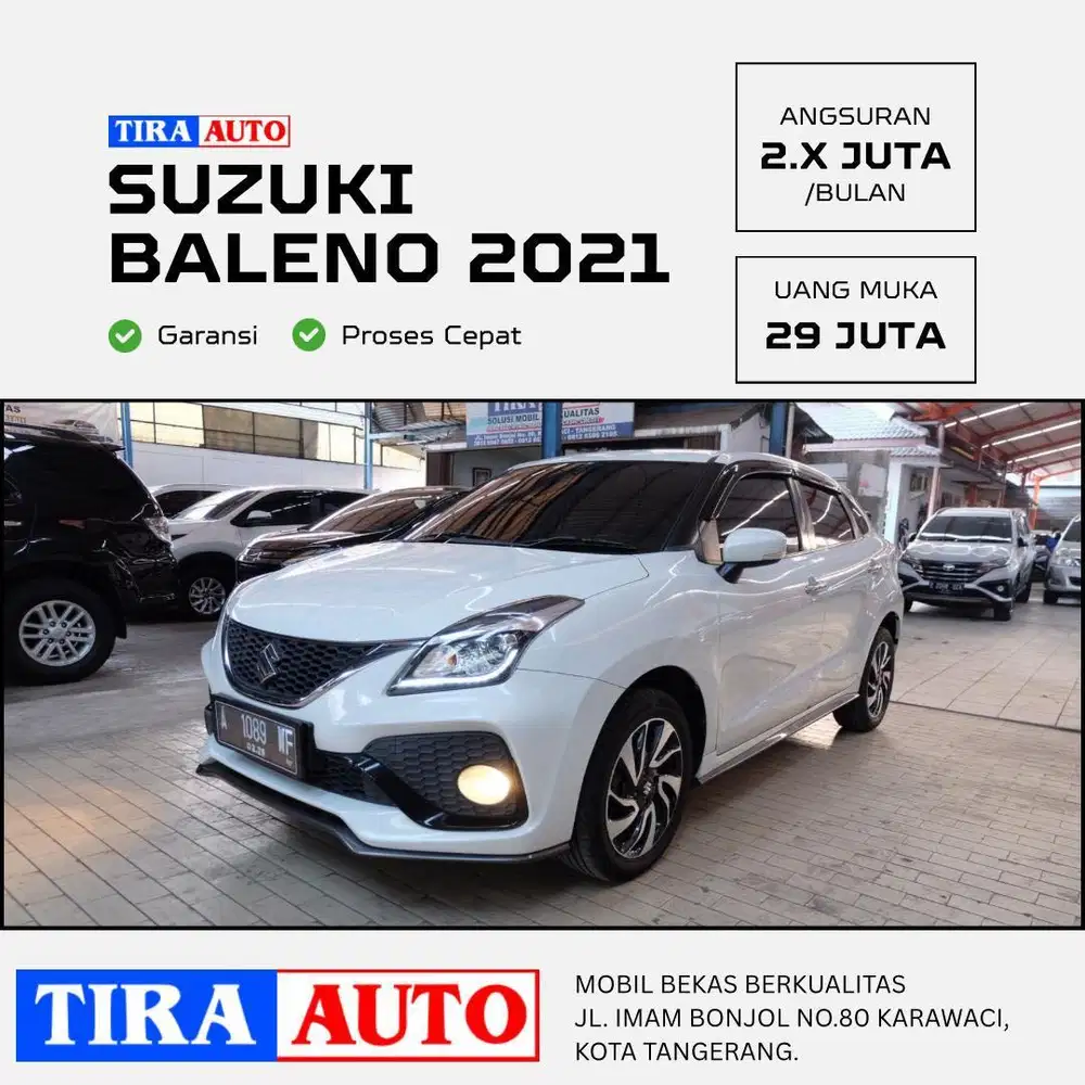 Suzuki Baleno AT Matic 2021 Putih ganjil hatchback