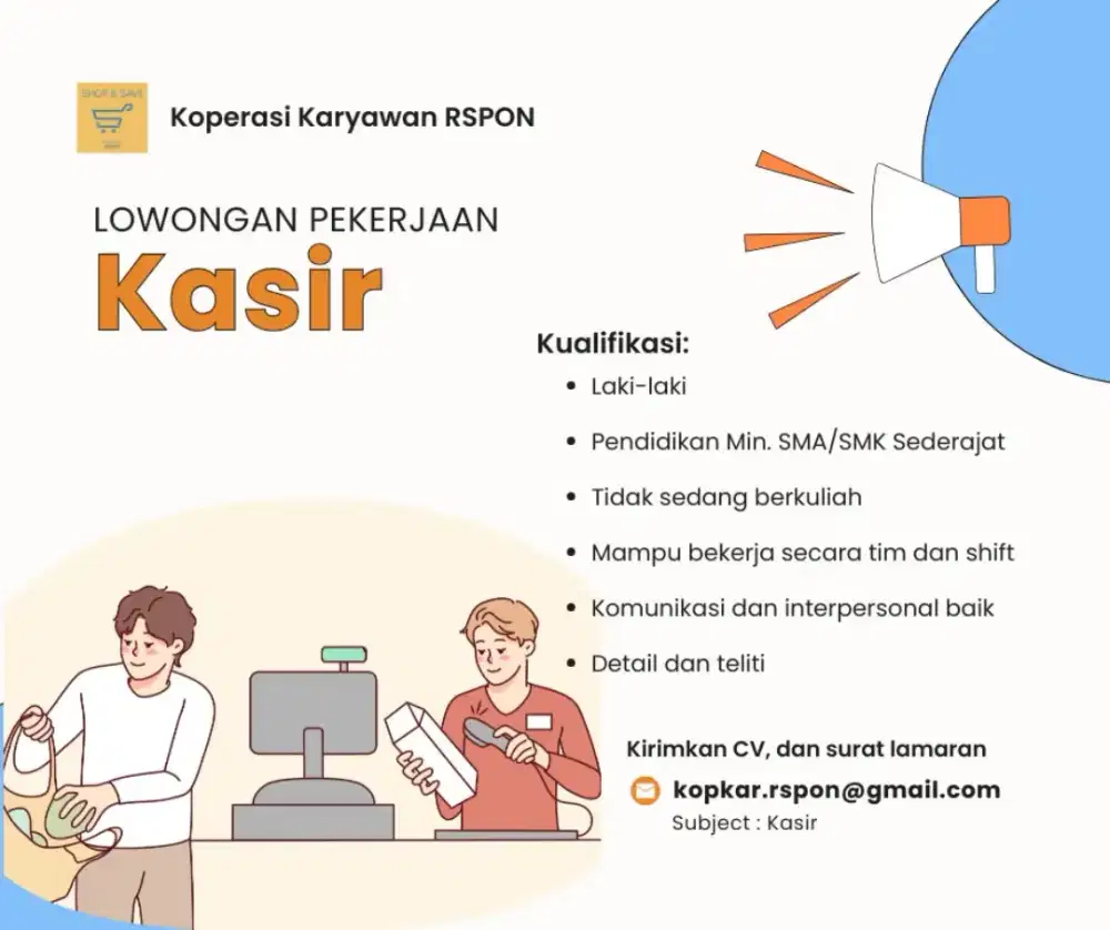 Lowongan Kerja - Kasir