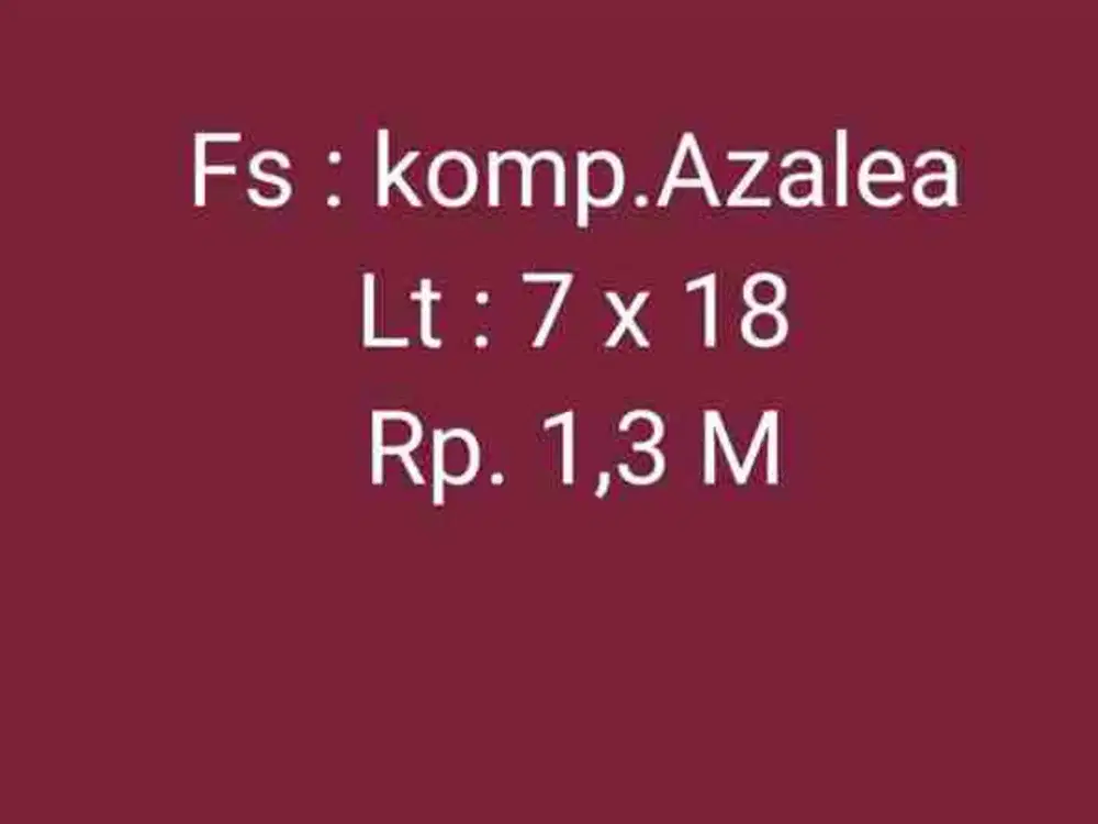 Di Jual Murah Rumah komp.Azalea, Panakukang Mas