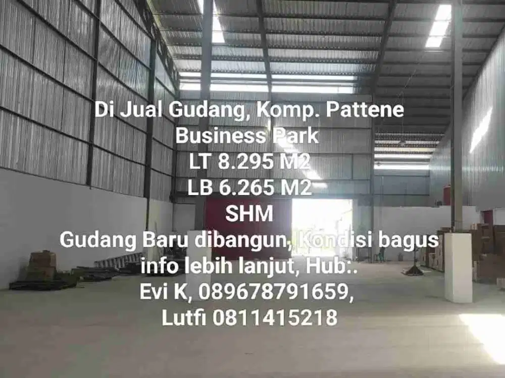 Di Jual Gudang Patene 88 Business Park, Mks