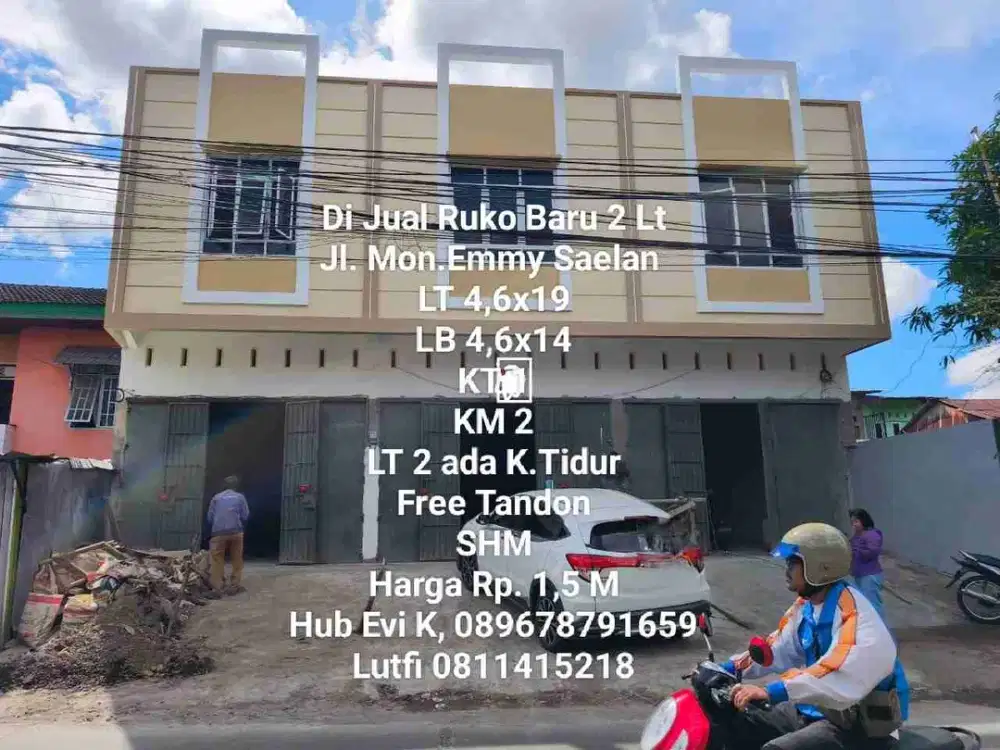 Di Jual Ruko Baru 2 Lt, Jl. Mon.Emmy saelan, dkt jl.Pettarani