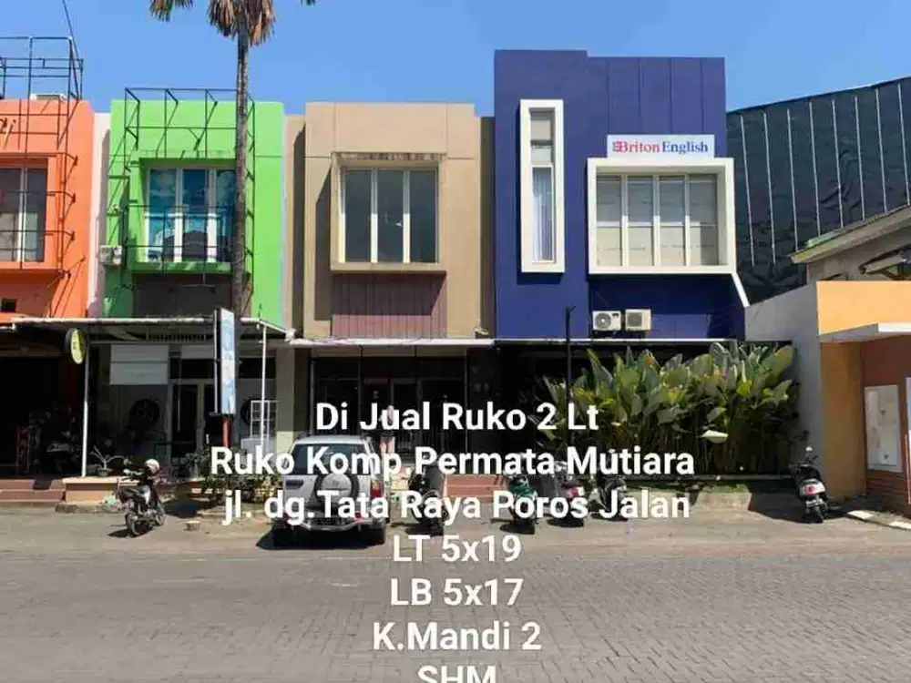Di Jual Ruko 2 Lt.Komp. Permata mutiara , Jl. dg.Tata Raya