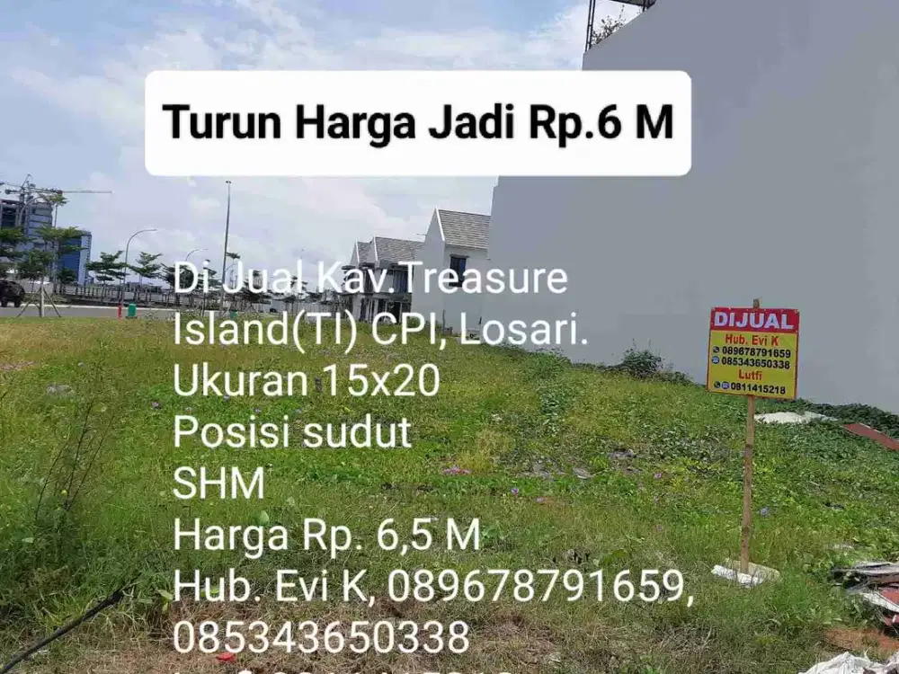 Di Jual Kavling Treasure Island, CPI Losari, Makassar
