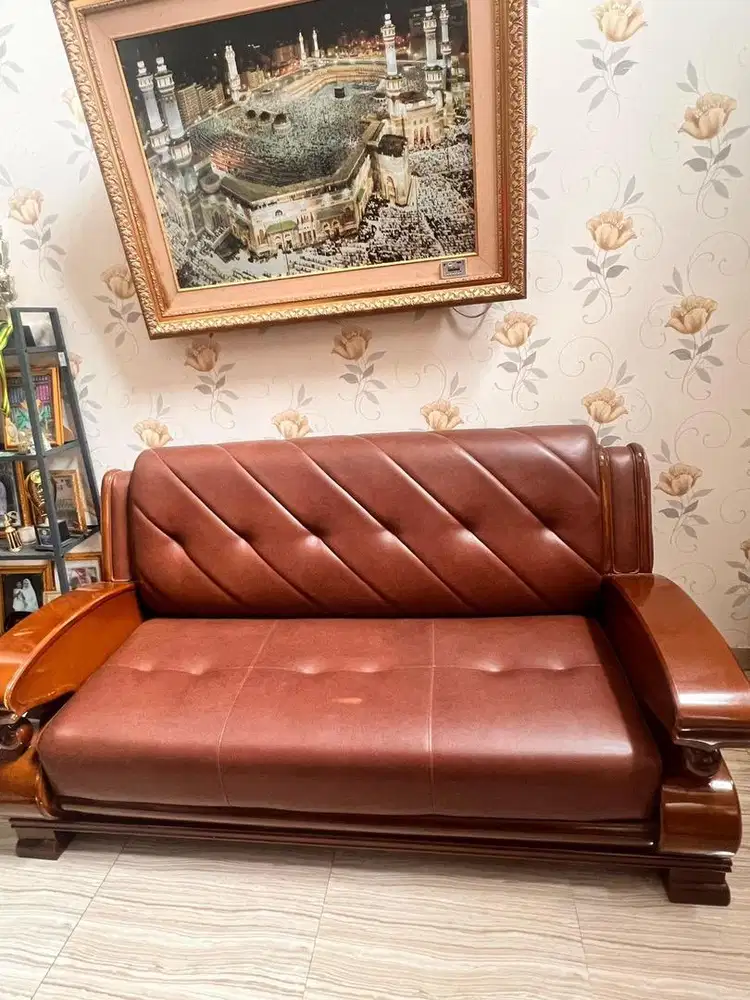 Sofa kayu jati premium + meja