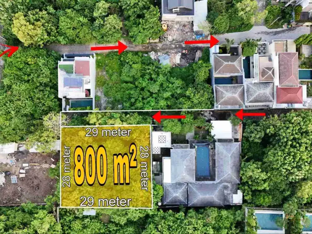 dijual tanah komersil ocean view lokasi pecatu