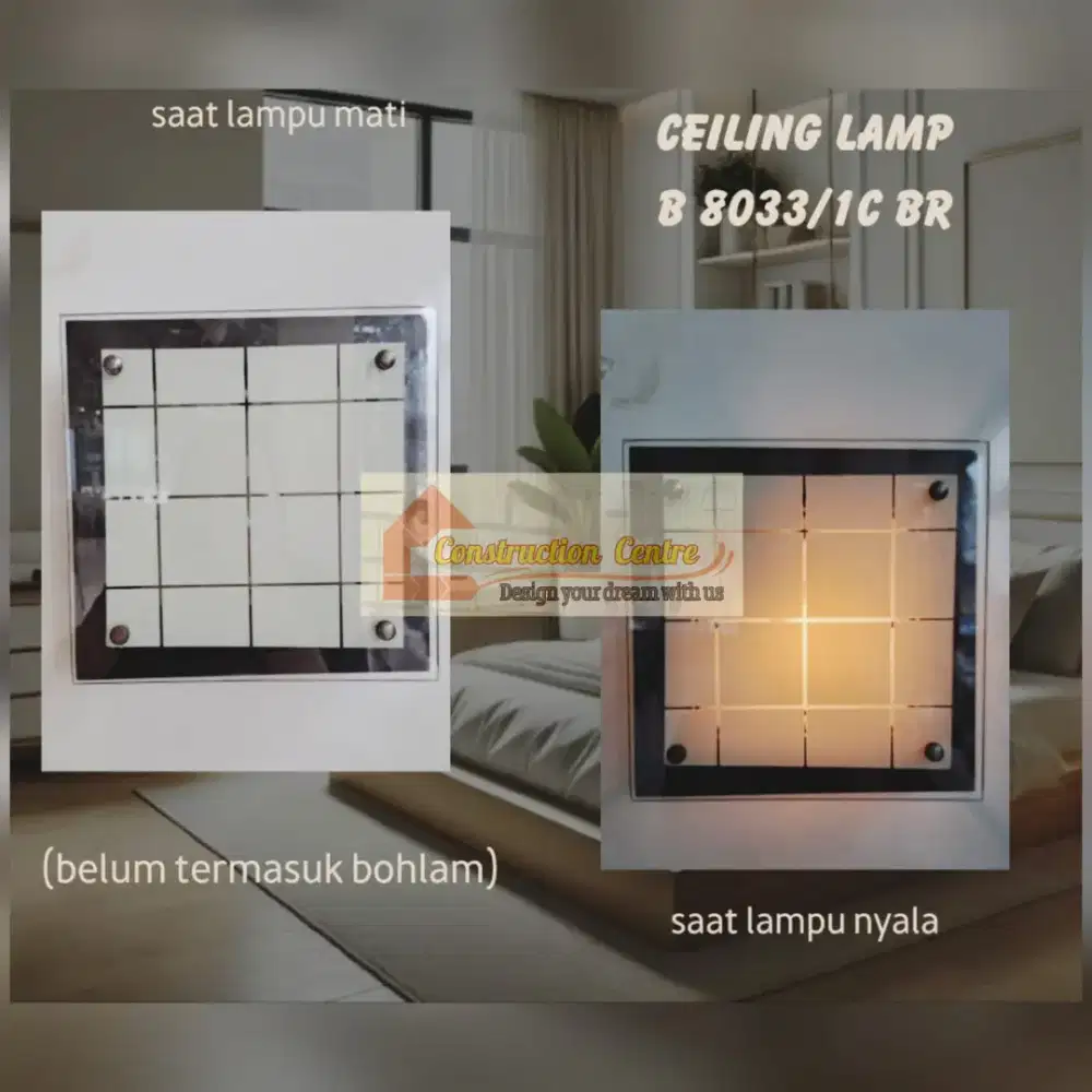 lampu plafon kotak-kotak