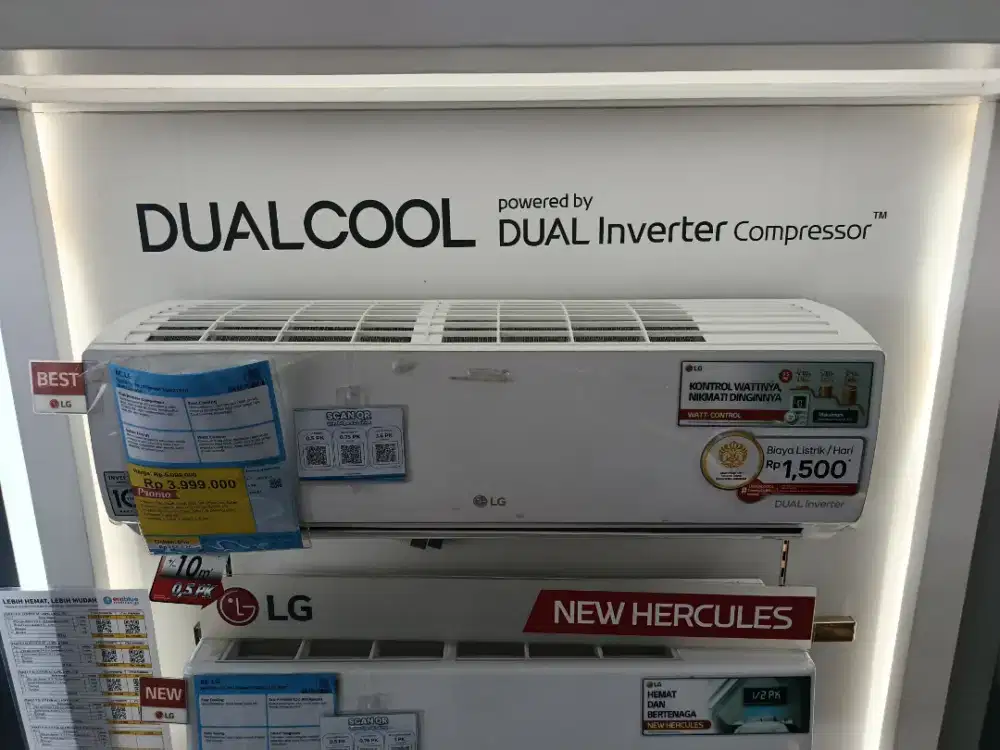 Promo AC LG 1 PK Inverter Bisa Cicilan Tanpa DP Bunga 0%