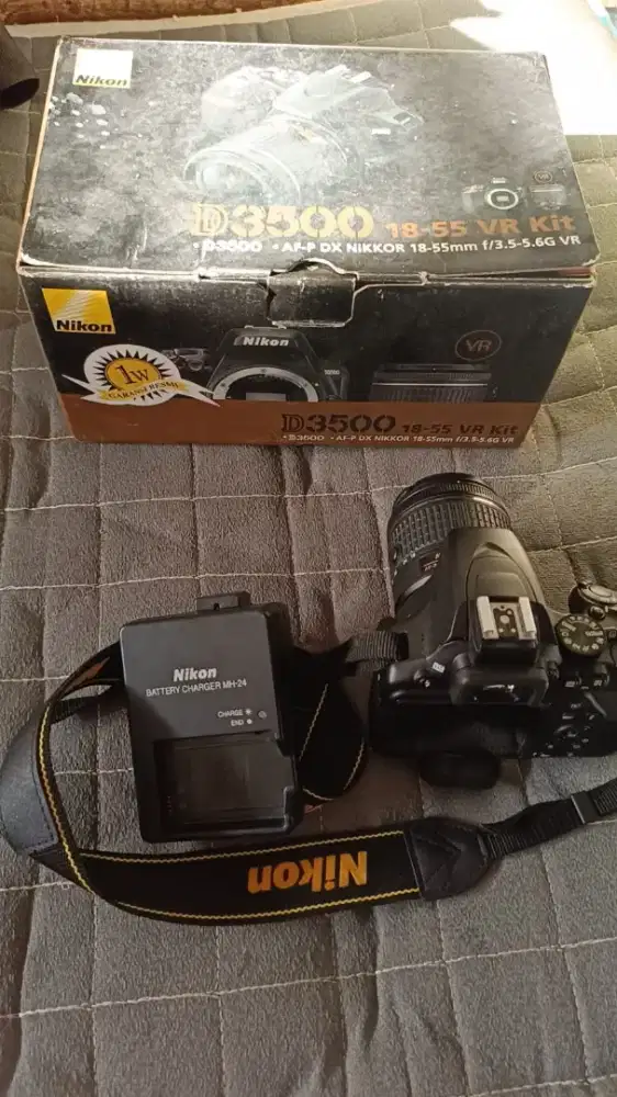 Kamera Nikon D3500 minus tdk ada batre