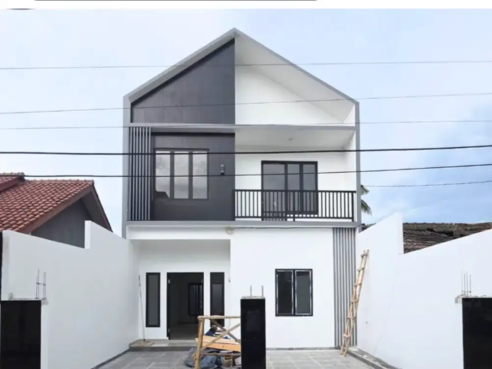 RUMAH BARU DESAIN MODERN DI PUSPIPTEK ASRI RUANGAN LUAS, TAHAP FINISHING SIAP PINDAH!!