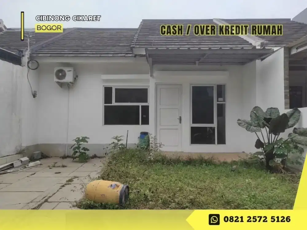 Jual Rumah CASH bs Over Kredit sisa 3 THN lg ccln flat dkt GDC di Cibinong Bogor