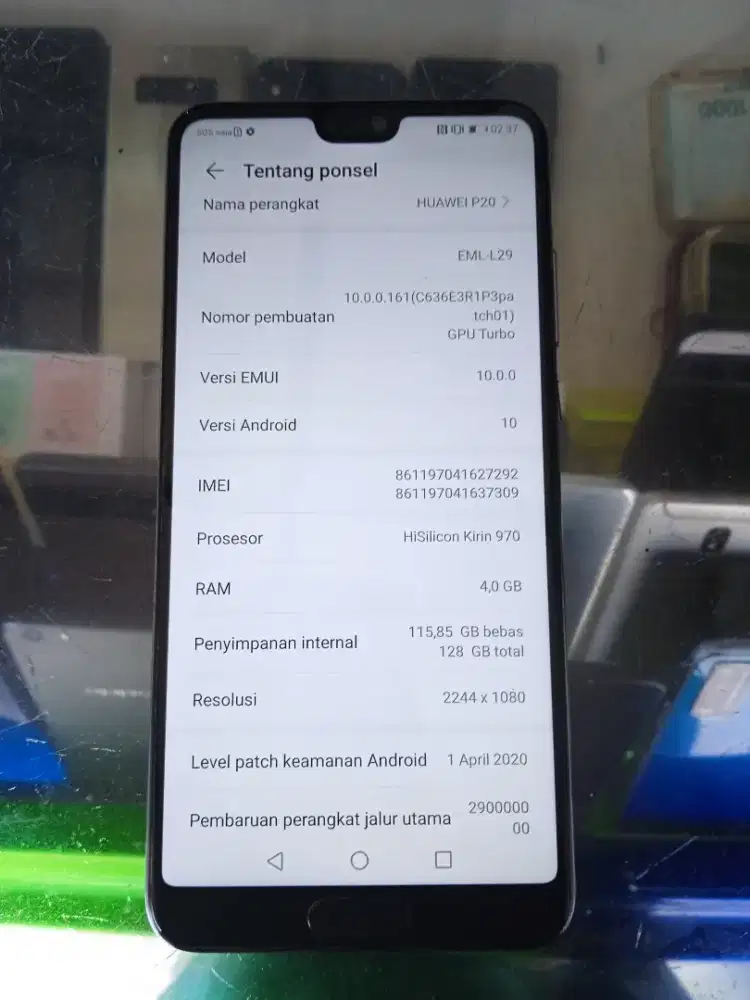 Huawei P20 blue