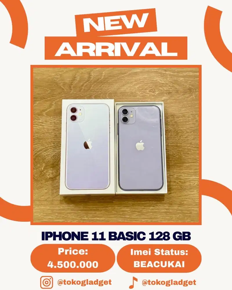 iPhone 11 Basic 128 Gb ex BEACUKAI RESMI