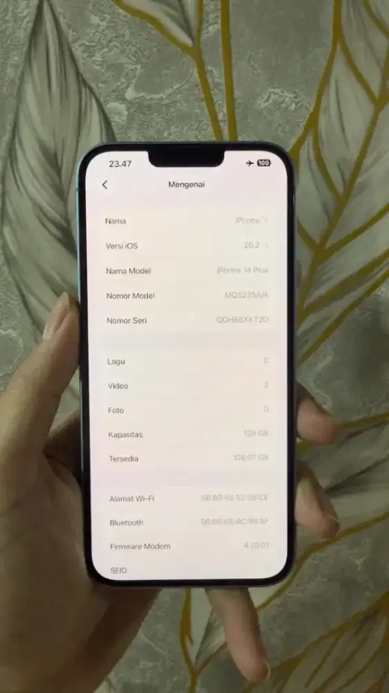 Iphone 14plus 128 ex ibox