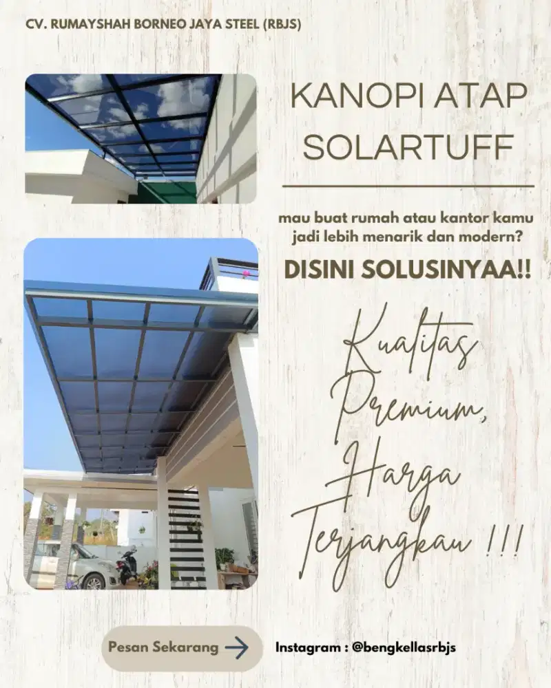 KANOPI SOLARTUFF HARGA TERJANGKAU