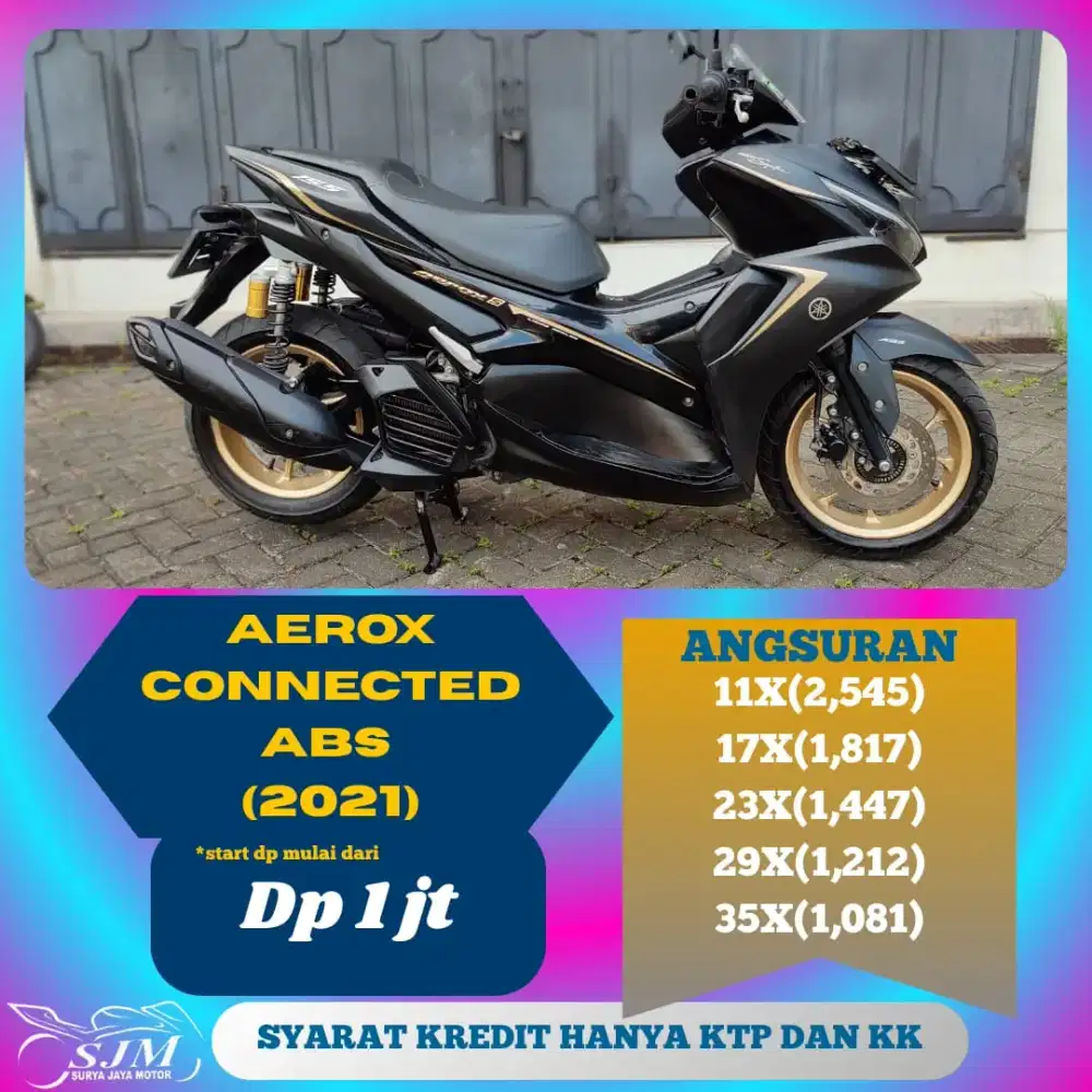 YAMAHA AEROX CONNECTED ABS 2021 CASH & KREDIT
