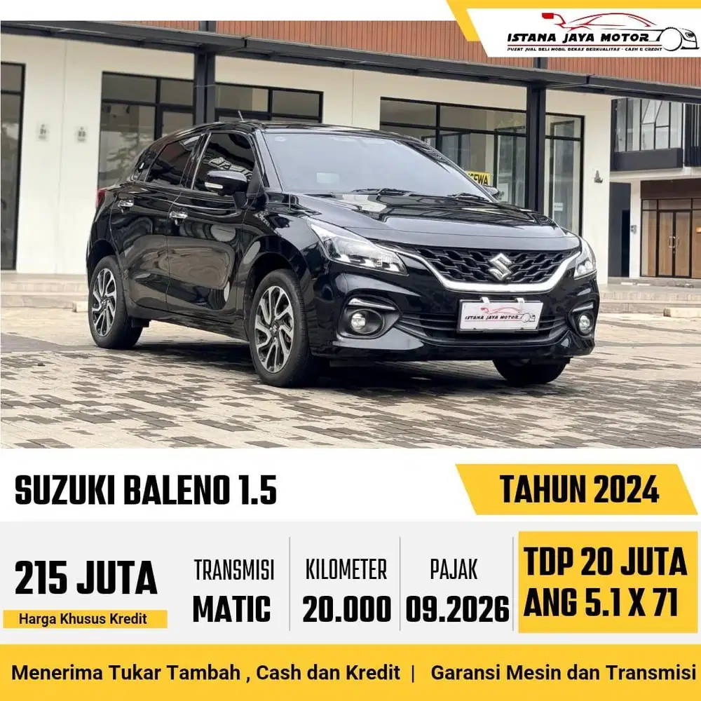 FACELIFT LIKE NEW Suzuki Baleno HB AT 2024 Hitam