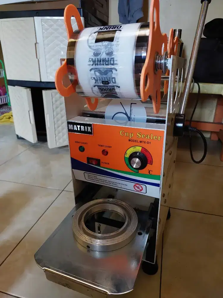 Jual mesin Cup Sealer merk Matrix Model : MTX-D1 FREE Plastik Sealer