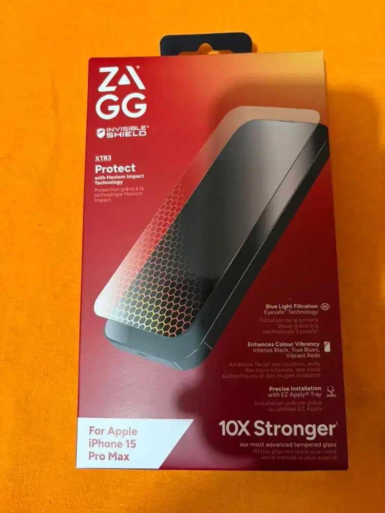 Zagg Invisible Shield Tempered Glass XTR3 For Iphone 15 Pro Max