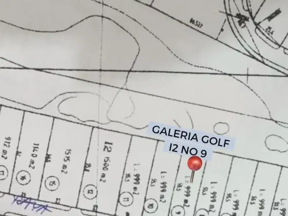 Dijual Tanah Kavling Galeria Golf Strategis Siap Pakai