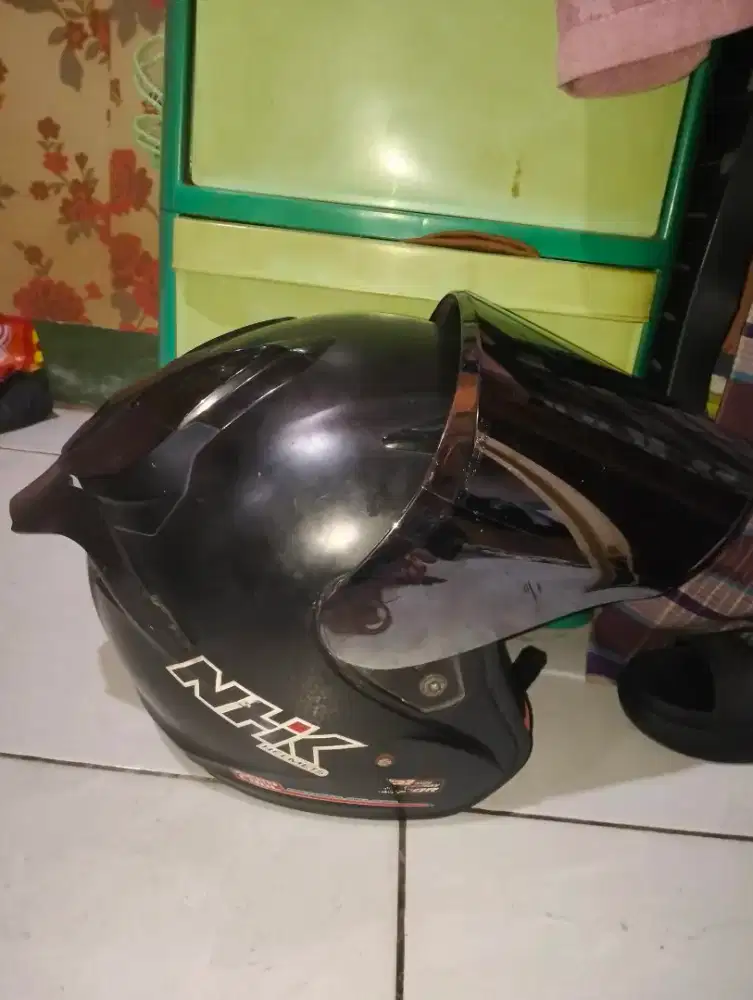 HELM NHK R-1 DOBEL VISOR SIAP PAKAI LANGSUNG