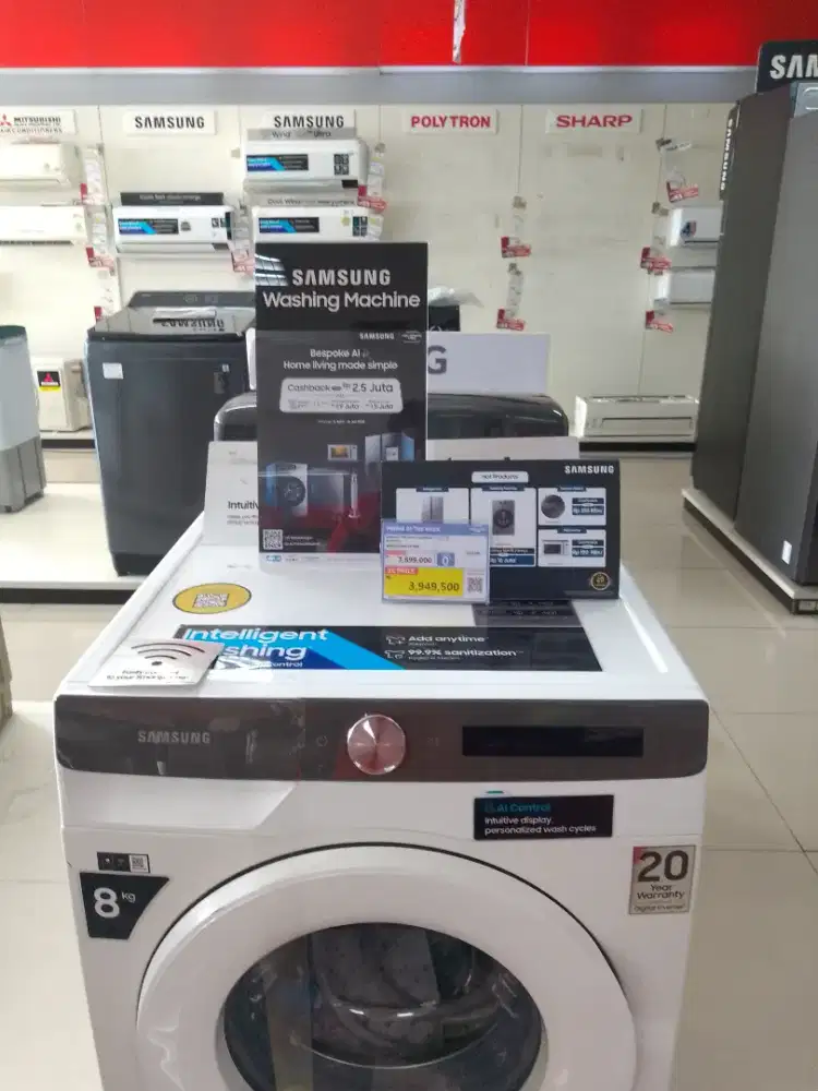 SAMSUNG WM FRONT LOADING 8KG WHITE
