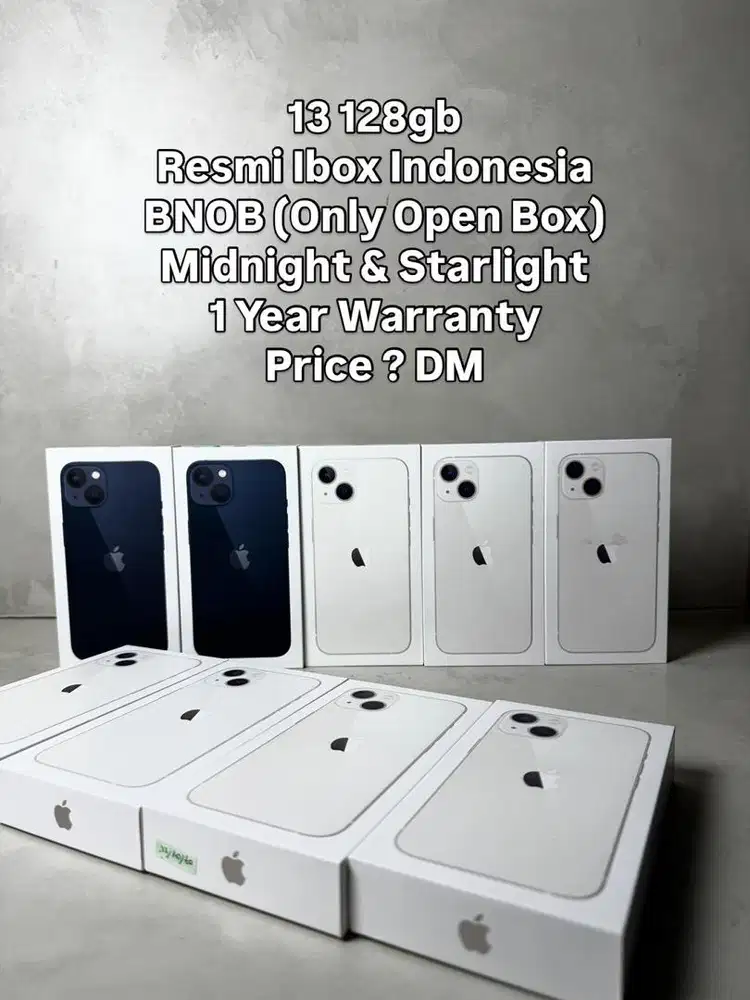 iphone 13 128gb new bnob ibox resmi
