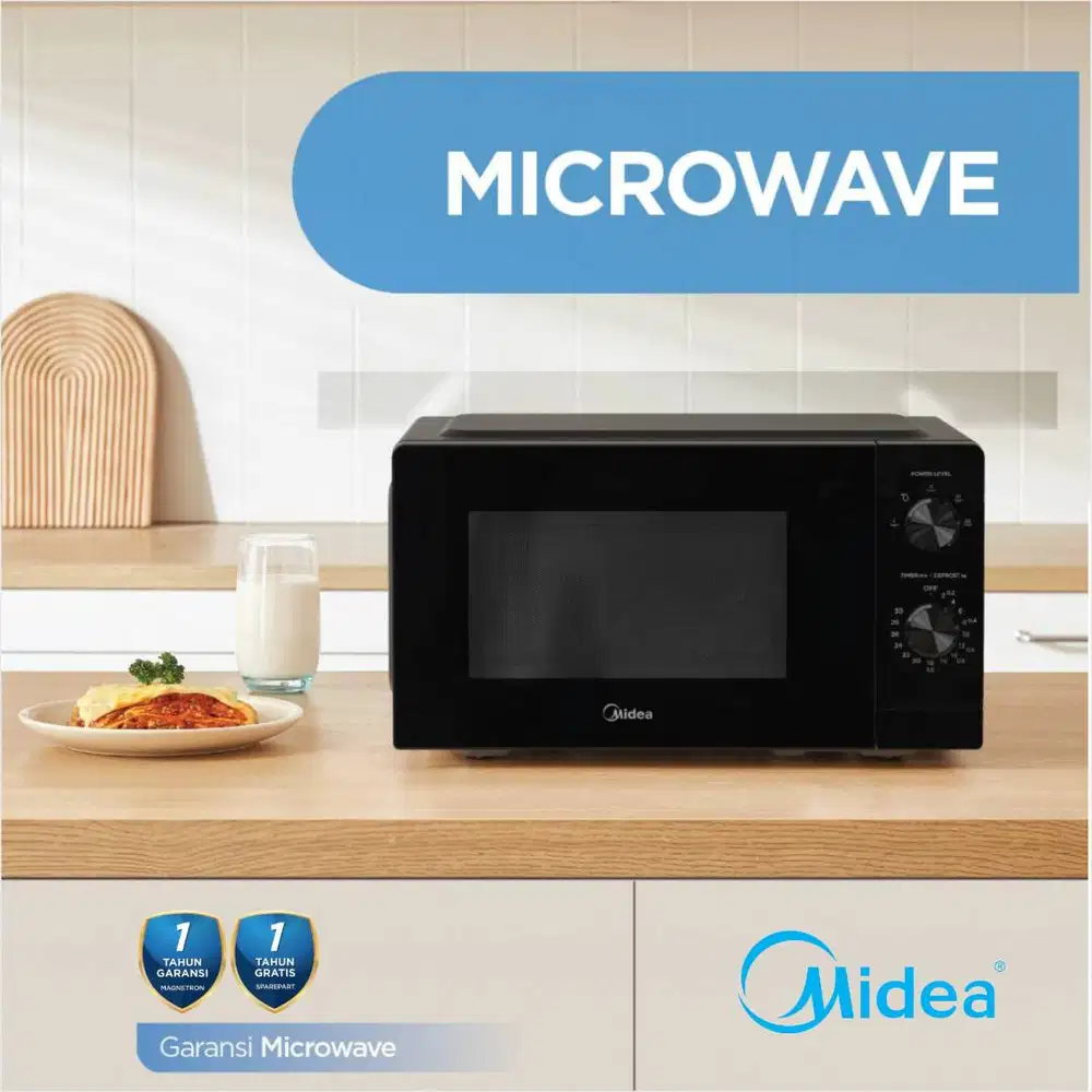 Microwave Midea MMO20PLA - MMPFBK 20L Oven Inverter Penghangat Makanan