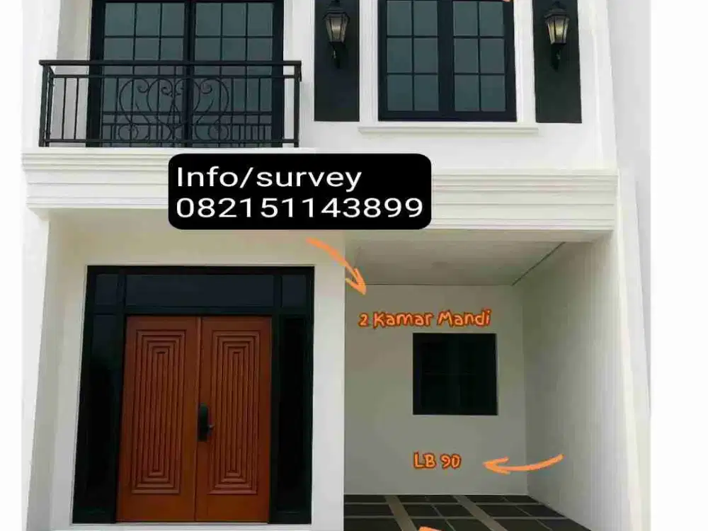 Rumah minimalis 2,5 Lantai ada Rooftop Akses mobil di Jagakarsa Jakarta Selatan