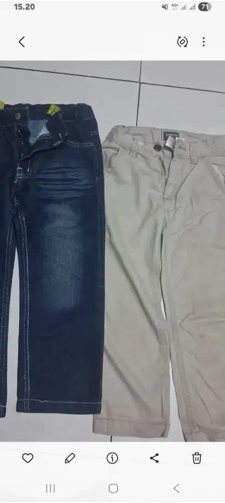 Celana panjang  jeans chinos Anak Laki Laki
