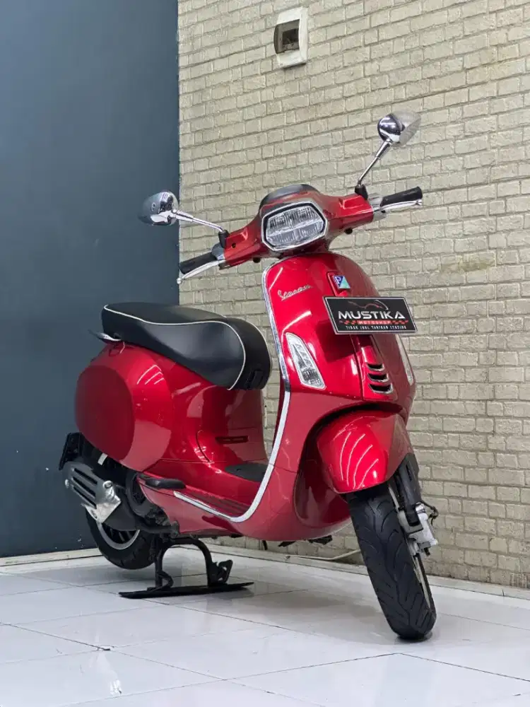 TERMURAH‼️ VESPA SPRINT ABS TH 2021 MULUS WARNA FAVORIT RED CANDY