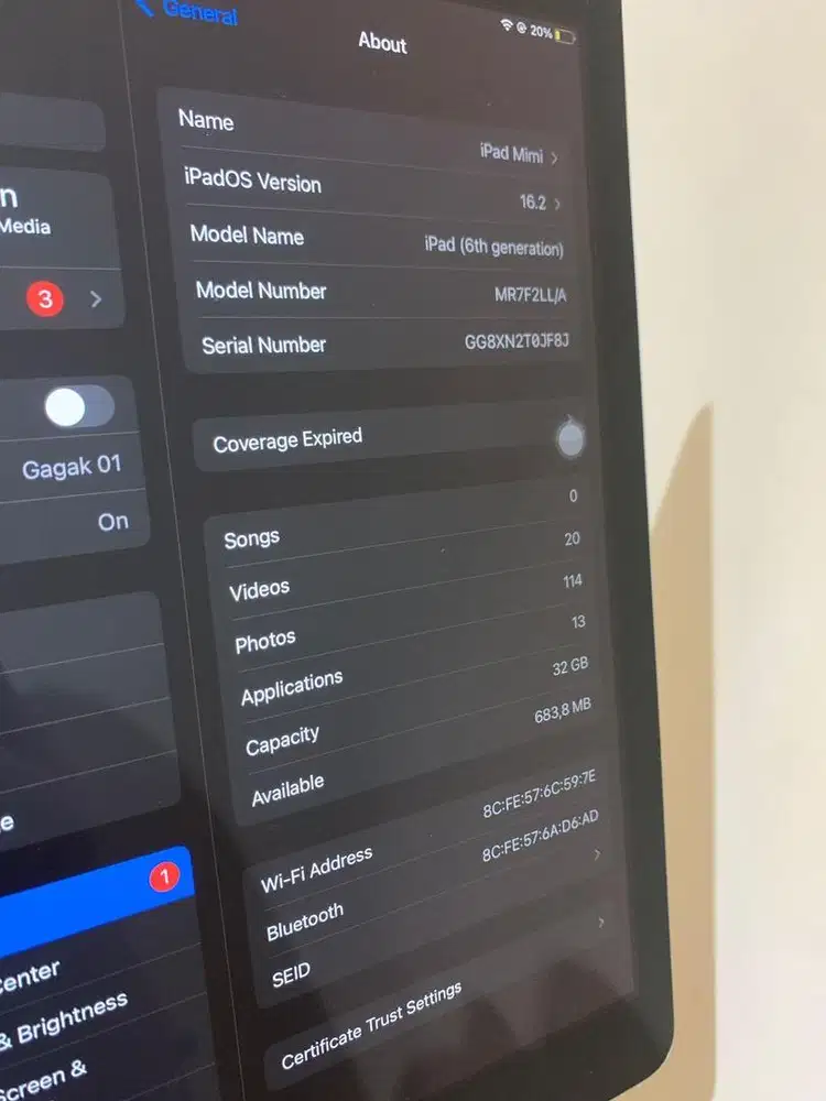 Ipad gen 6 32gb Wifi Only