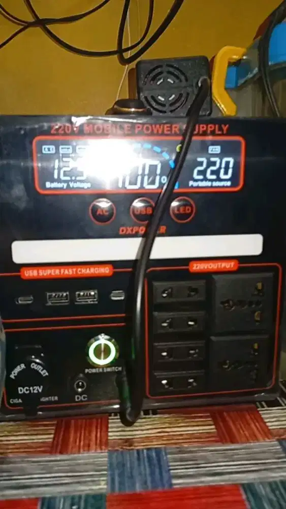 PowerStation Berkemah/Camping, Utk Mati Lampu Kuat 2Hari 800W/96000mAh