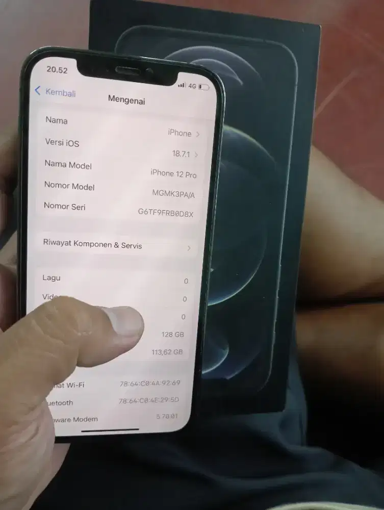 iPhone 12 Pro iBox resmi 128Gb 5G lngkp ORI no minus BS tuker tambah
