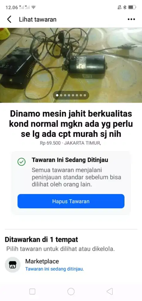 Dinamo mesin jahit berkualitas kond normal hrg murah sj cpt dpt